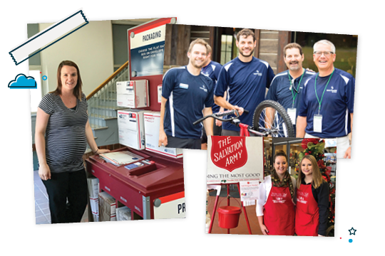 Choice Bank showing support for their communities through giving back.