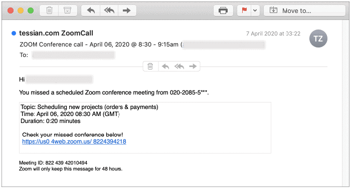 General Phishing Example