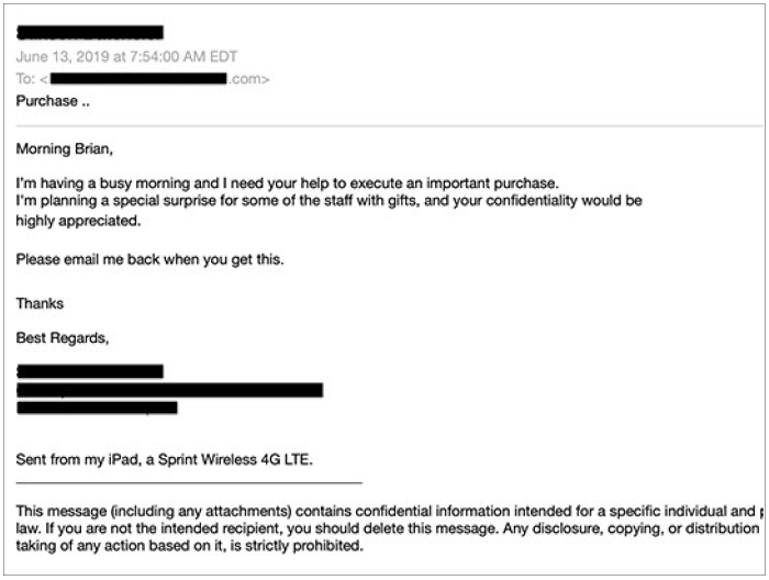 Spear Phishing Example.