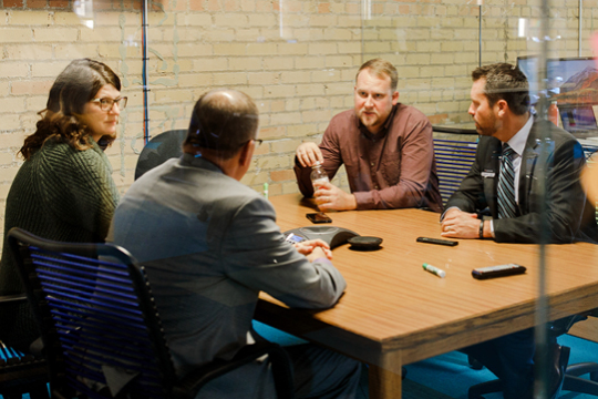 Business meeting in conference room