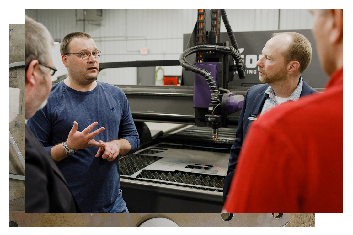 business owner discussing with banker