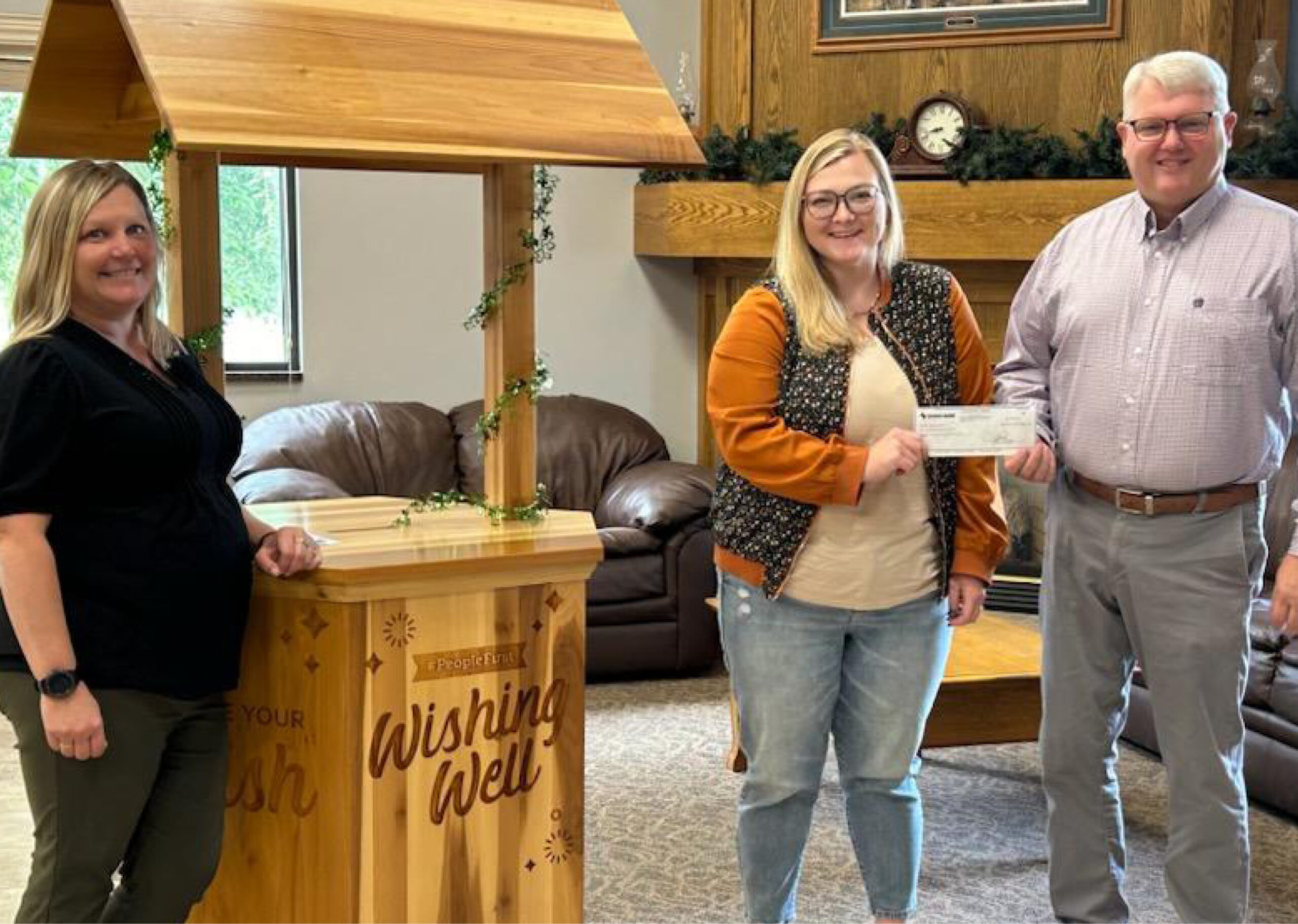 donation check presentation