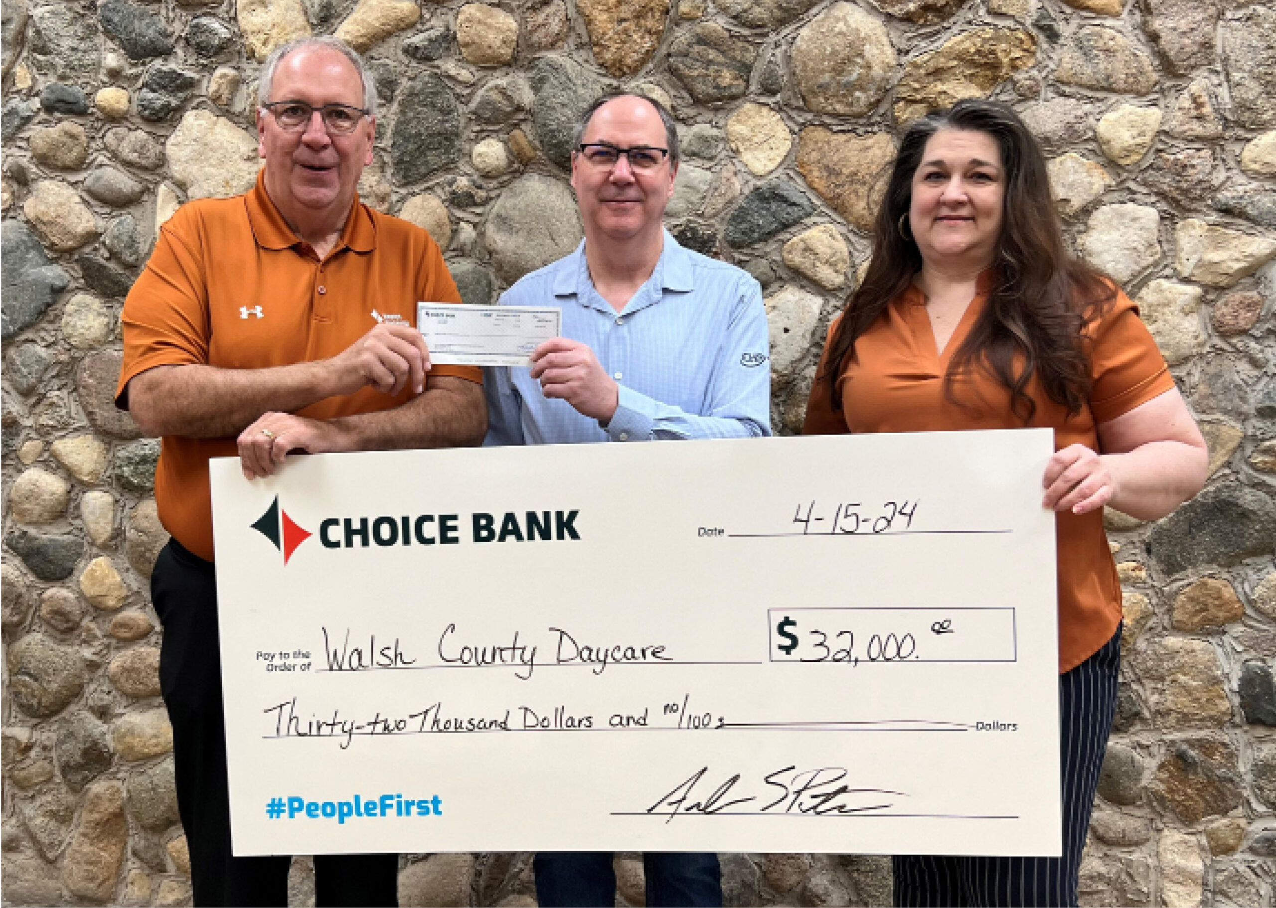 Donation Check presentation